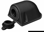 Watertight socket, black 12V (14.517.07